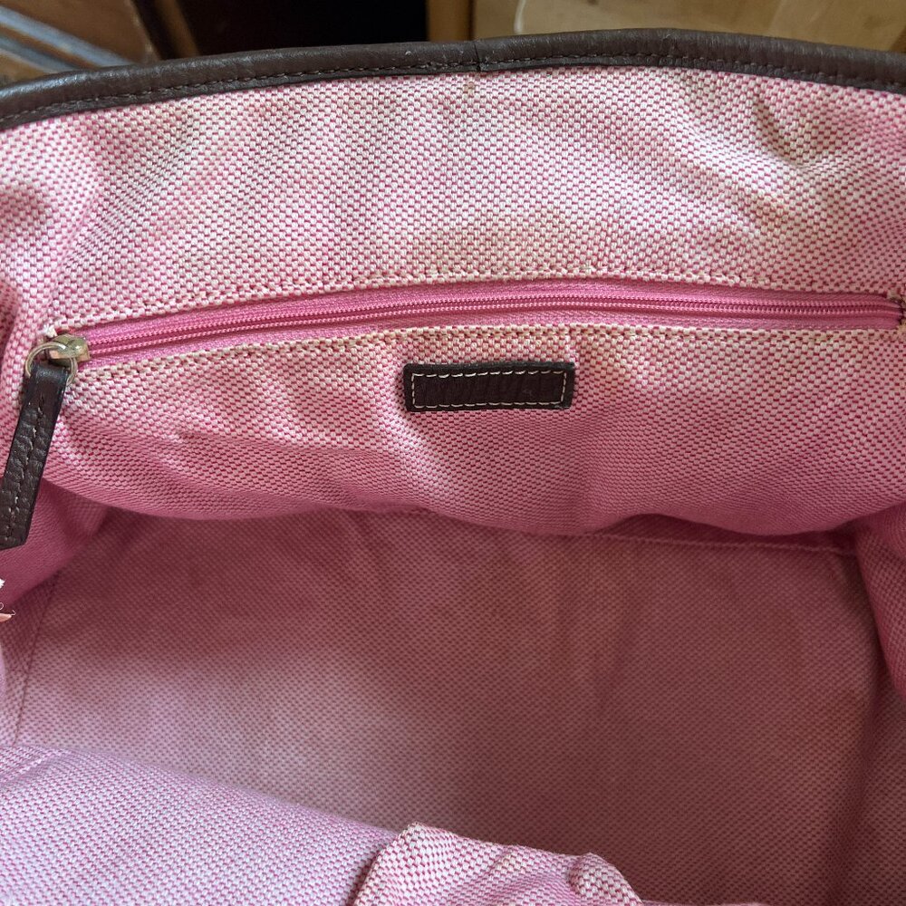 Dooney & Bourke Medium Retro Fabric Tote with Leather Handles - Picture 5 of 7